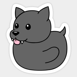 wolf ducky Sticker